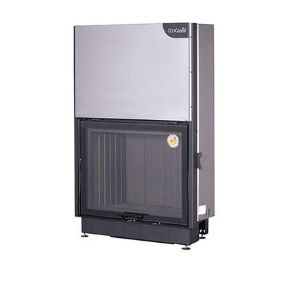 Каминная топка Бавария (Экокамин) Вега 1000М, принтинг с подовым горением и черным шамотом в Горно-Алтайске